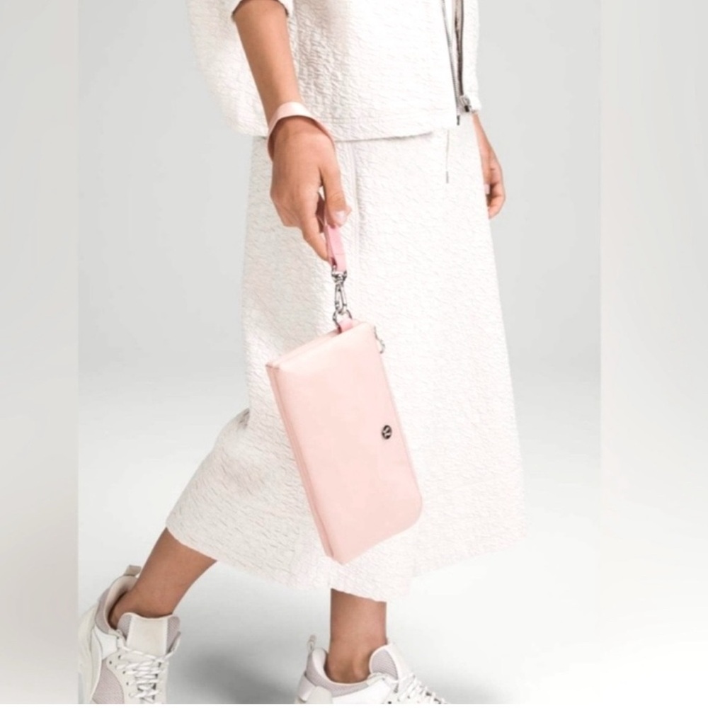 Lululemon Athletica Pink Curved Wristlet - Picture 2 of 6
